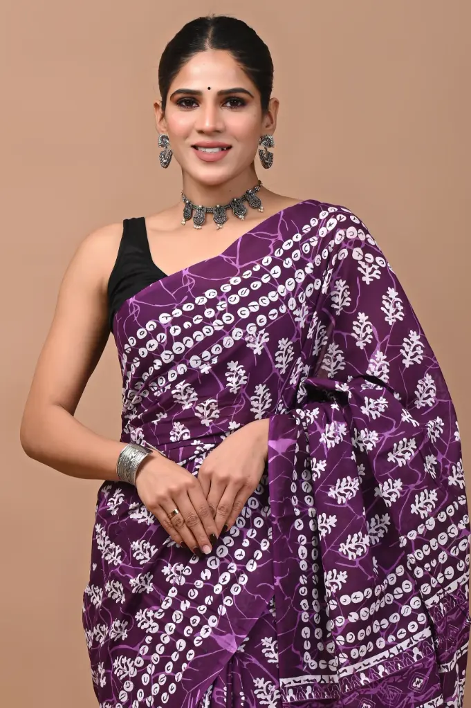 Pure Cotton Saree – Soft, Breathable & Everyday Comfort