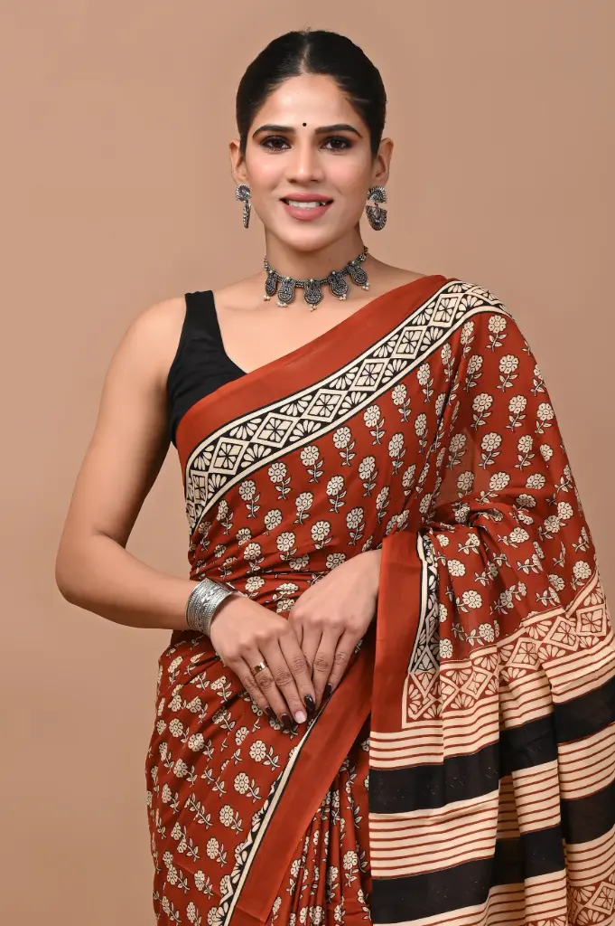 Pure Cotton Saree – Soft, Breathable & Everyday Comfort