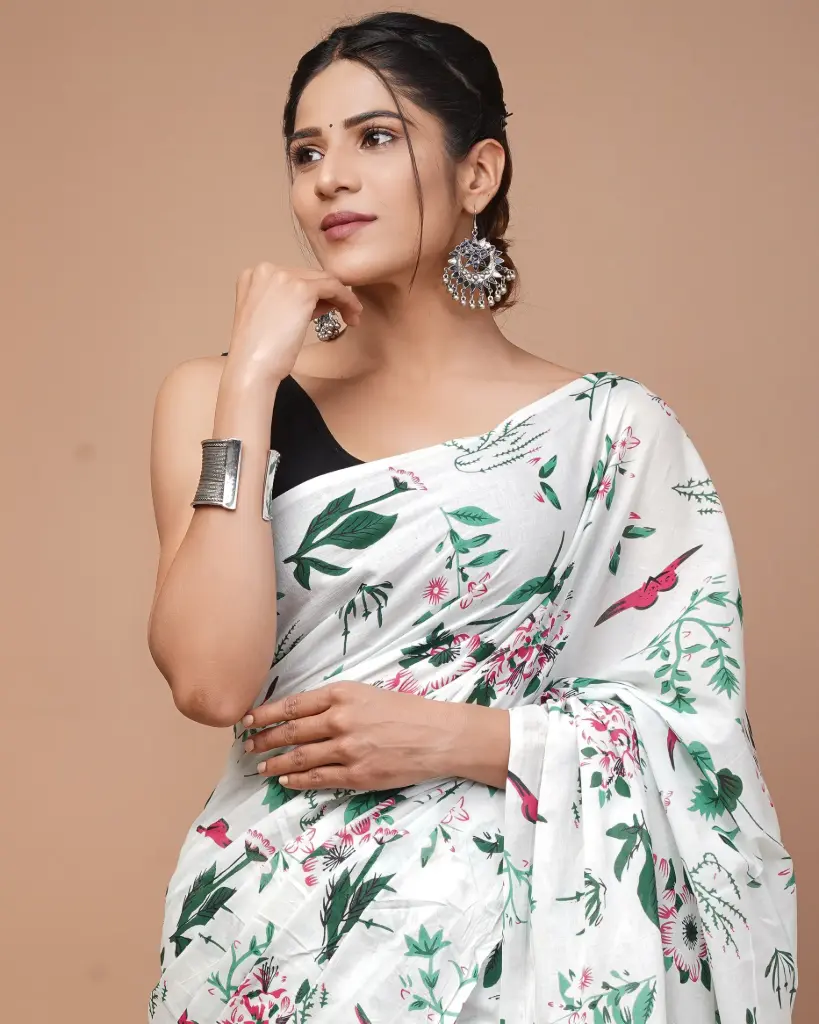Pure Cotton Saree – Soft, Breathable & Everyday Comfort