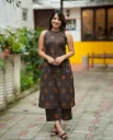 Women Cotton Printed Kurta Palazzo Set