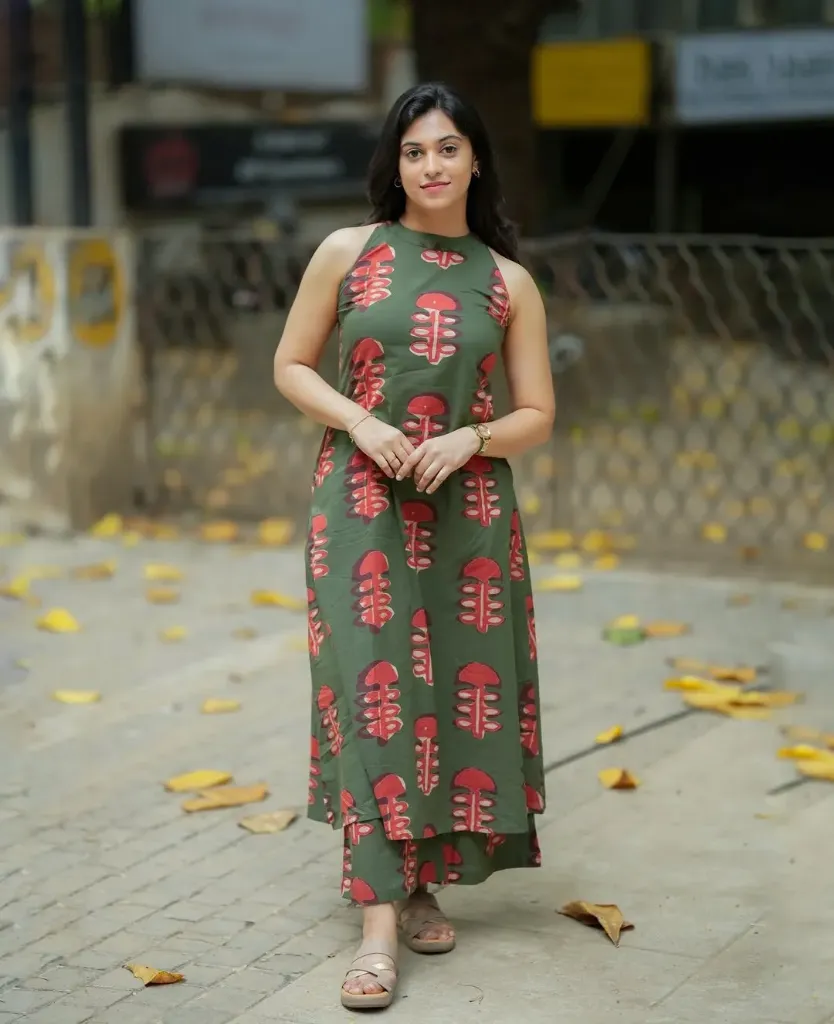 Women Cotton Printed Kurta Palazzo Set