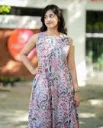 Women Cotton Printed Kurta Palazzo Set