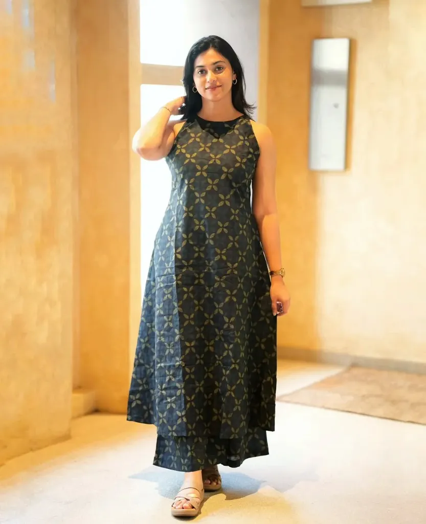 Women Cotton Printed Kurta Palazzo Set