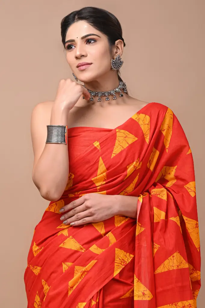 Pure Cotton Saree – Soft, Breathable & Everyday Comfort