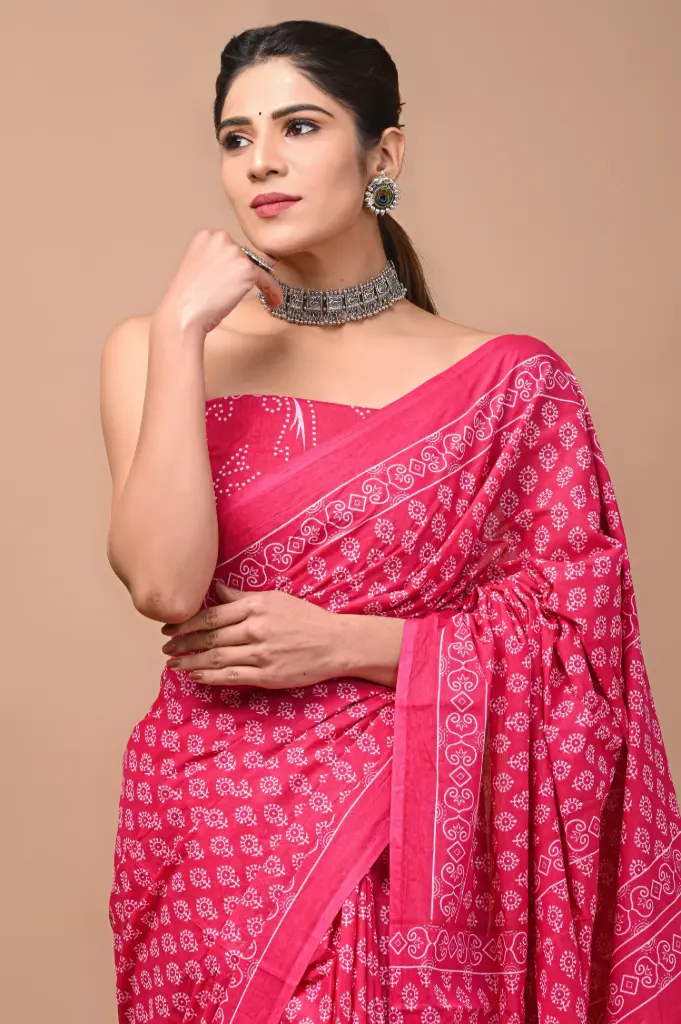Pure Cotton Saree – Soft, Breathable & Everyday Comfort 