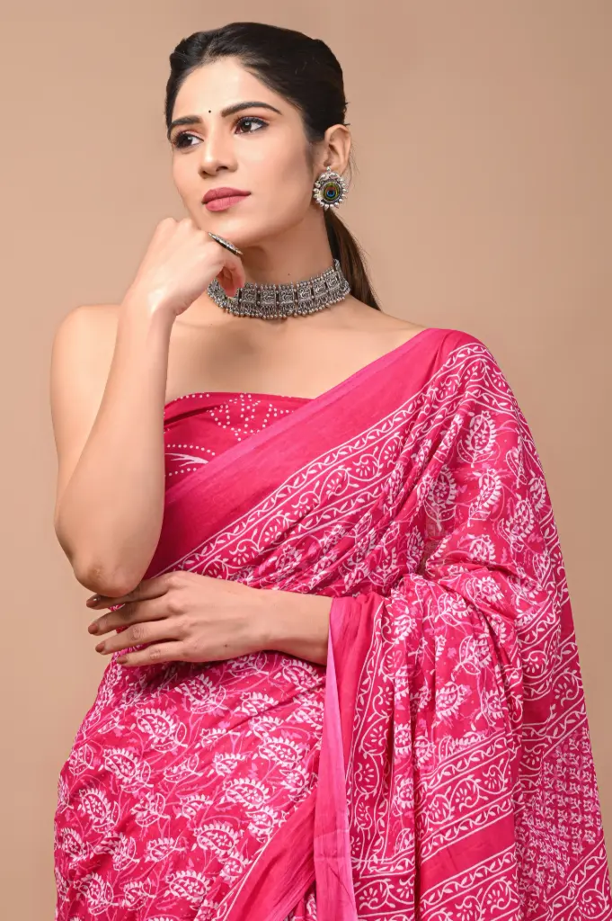 Pure Cotton Saree – Soft, Breathable & Everyday Comfort