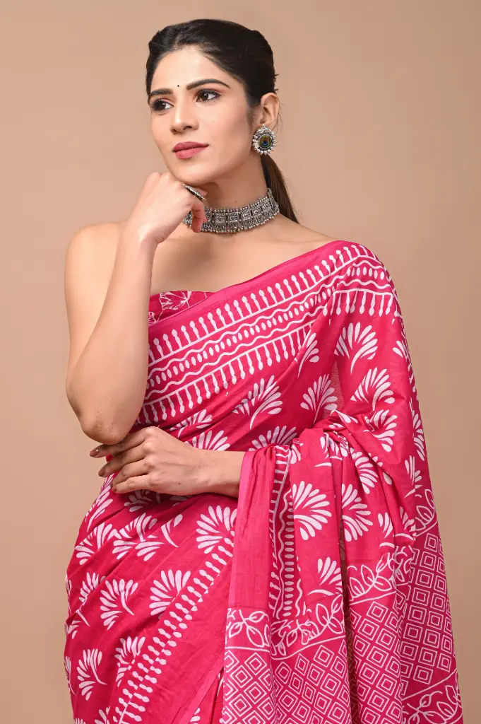 Pure Cotton Saree – Soft, Breathable & Everyday Comfort