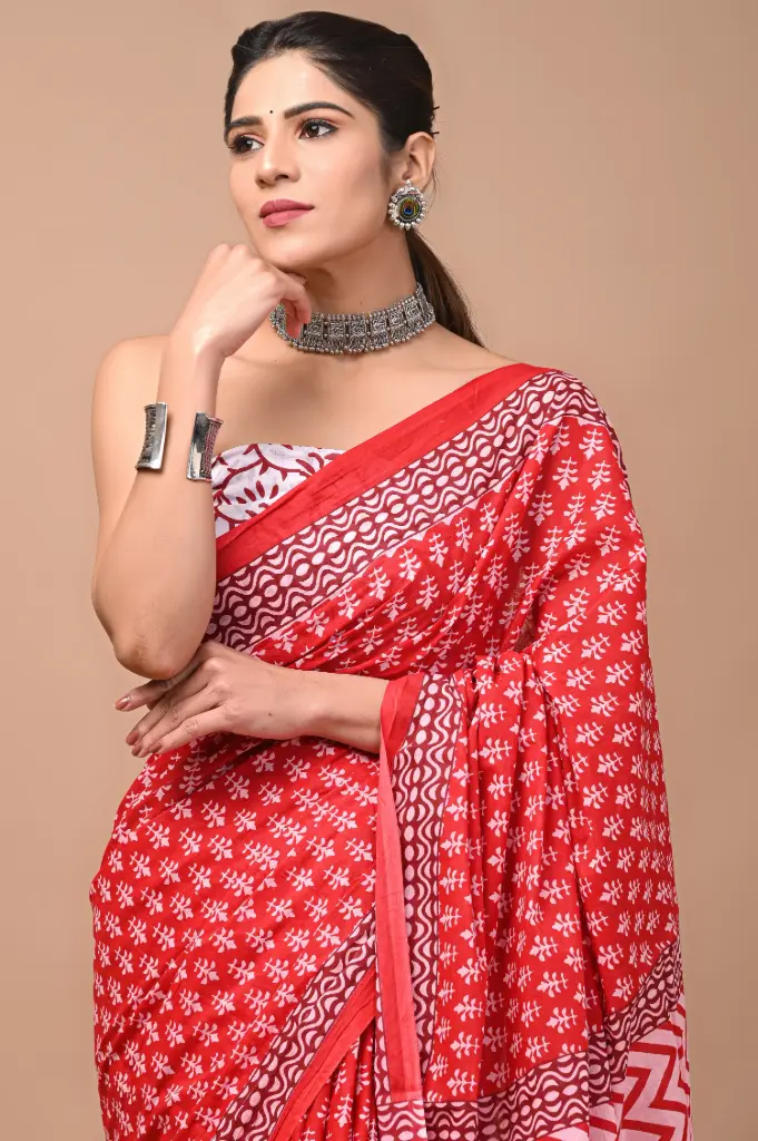 Pure Cotton Saree – Soft, Breathable & Everyday Comfort