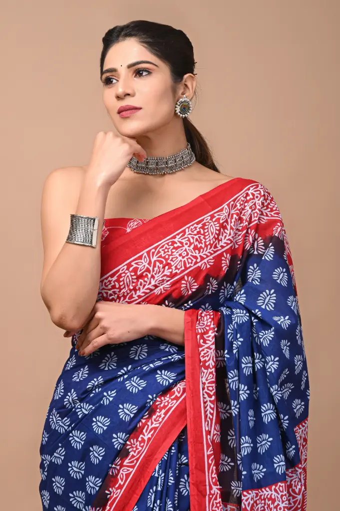 Pure Cotton Saree – Soft, Breathable & Everyday Comfort