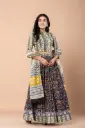 Bagru Printed Pure Cotton Lehenga Choli with Dupatta | Traditional Handblock Print | Sizes 38-46