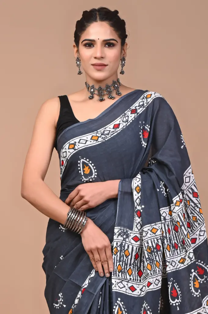 Pure Cotton Saree – Soft, Breathable & Everyday Comfort