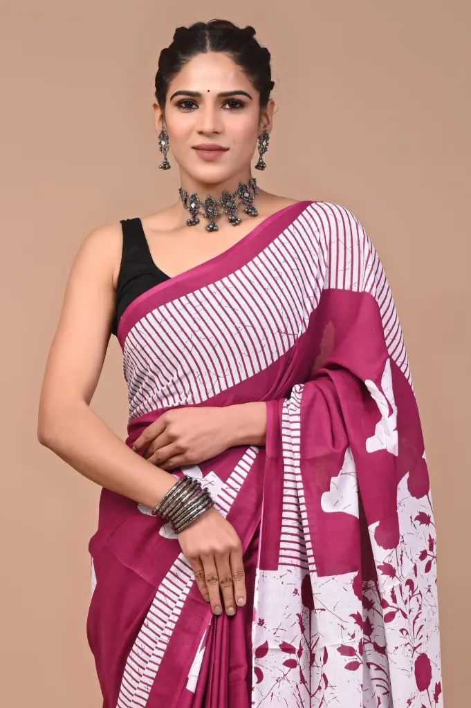 Pure Cotton Saree – Soft, Breathable & Everyday Comfort 