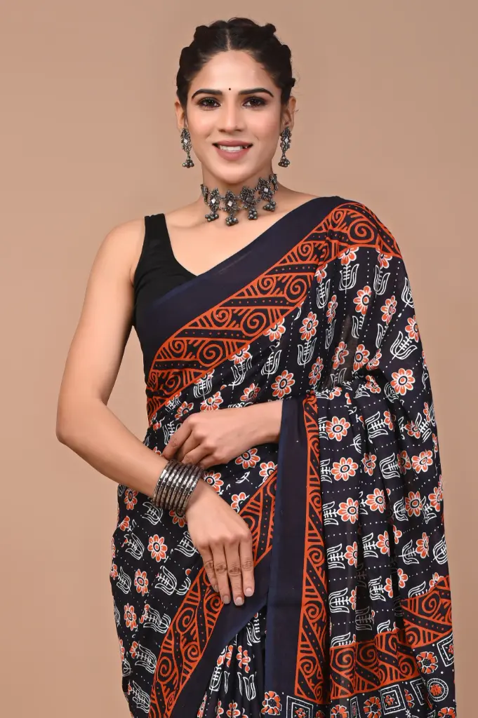 Pure Cotton Saree – Soft, Breathable & Everyday Comfort