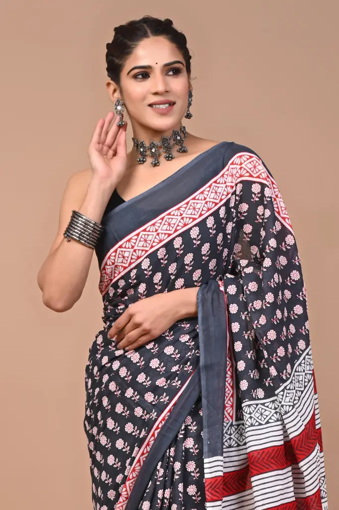 Pure Cotton Saree – Soft, Breathable & Everyday Comfort