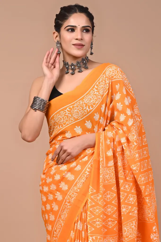 Pure Cotton Saree – Soft, Breathable & Everyday Comfort