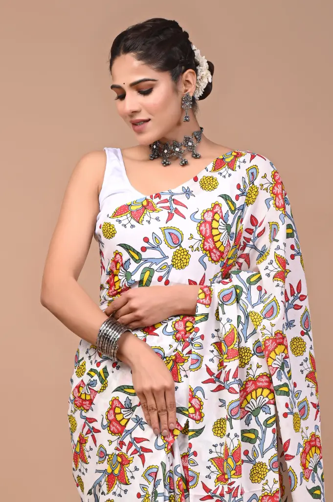 Pure Cotton Saree – Soft, Breathable & Everyday Comfort 