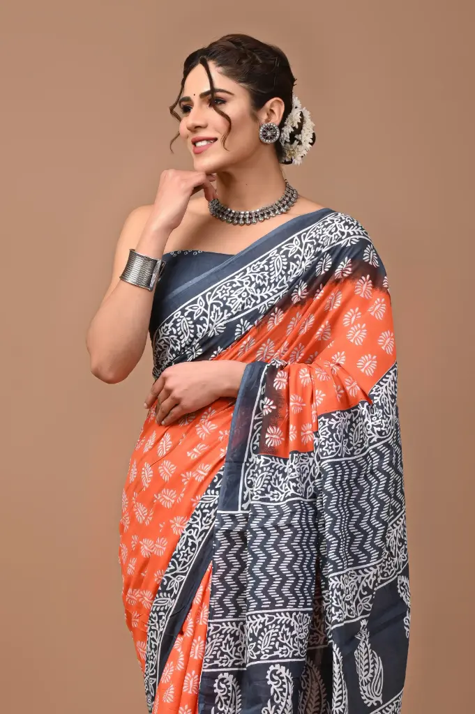 Pure Cotton Saree – Soft, Breathable & Everyday Comfort