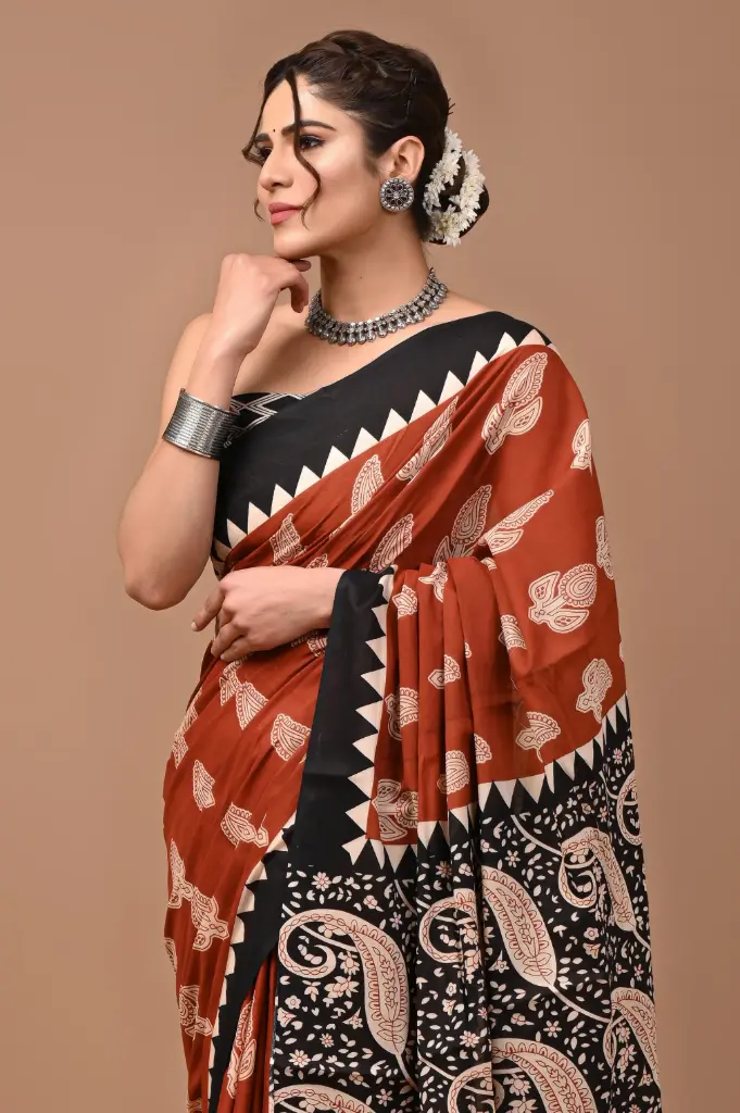 Pure Cotton Saree – Soft, Breathable & Everyday Comfort