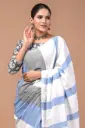 Premium Khadi Cotton Saree with Extra Blouse – Summer Special