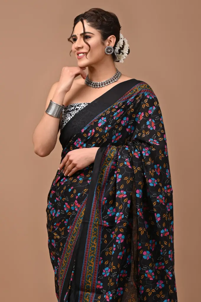 Pure Cotton Saree – Soft, Breathable & Everyday Comfort