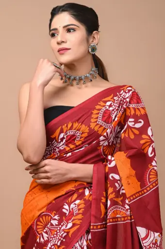 Pure Cotton Saree – Soft, Breathable & Everyday Comfort