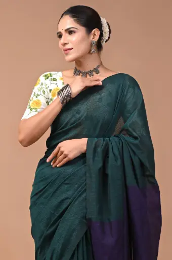 Premium Khadi Cotton Saree with Extra Blouse – Summer Special