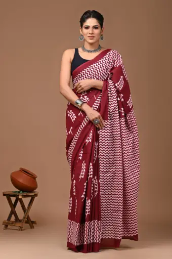 Cotton mul mul saree